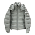 Moncler Maya Hooded Down Jacket in Gray
