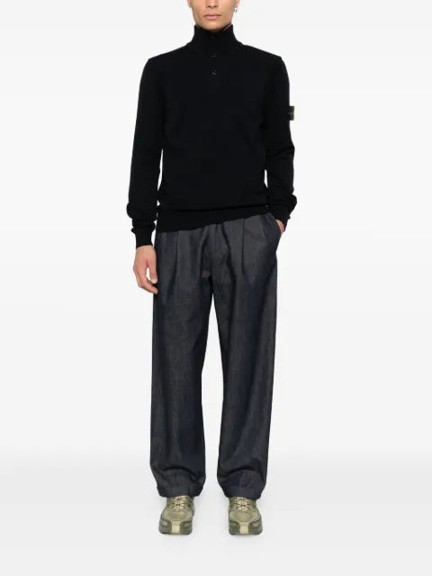 Stone Island high-neck button sweater