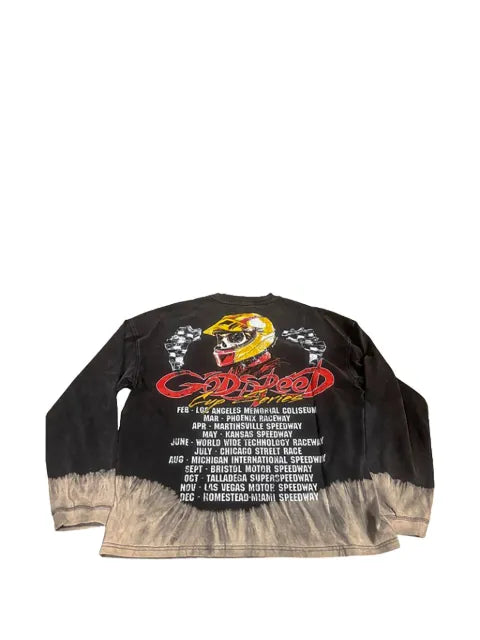 GODSPEED F.T.W LS bleached wash sweater