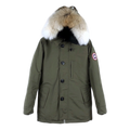 Canada Goose Chateau Down Parka with Fur-Trimmed Hood - Military Green