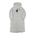 New Balance Long Hooded Puffer Coat - Off White