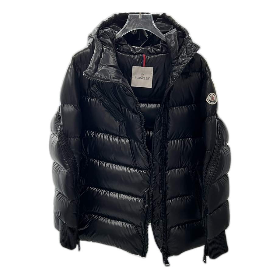 Moncler Liriope Asymmetric-Zip Hooded Down Jacket