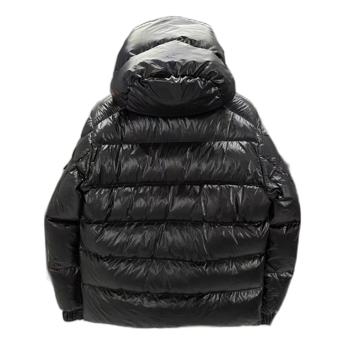 Moncler Maya 70th Anniversary Hooded Down Jacket with Glossy Finish