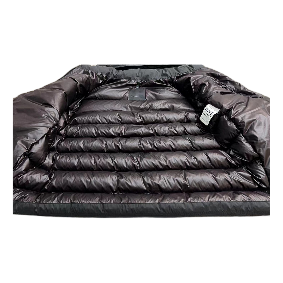 Moncler Vertical-Logo Snap-Front Down Jacket in Black