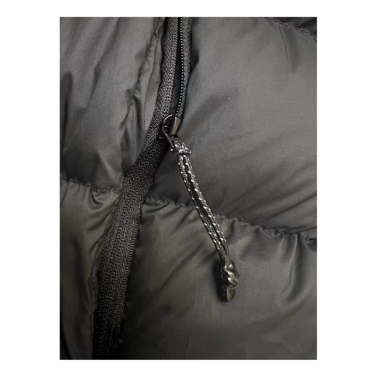 Moncler Vertical-Logo Snap-Front Down Jacket in Black