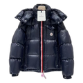 Moncler Montbeliard Hooded Down Jacket in Navy