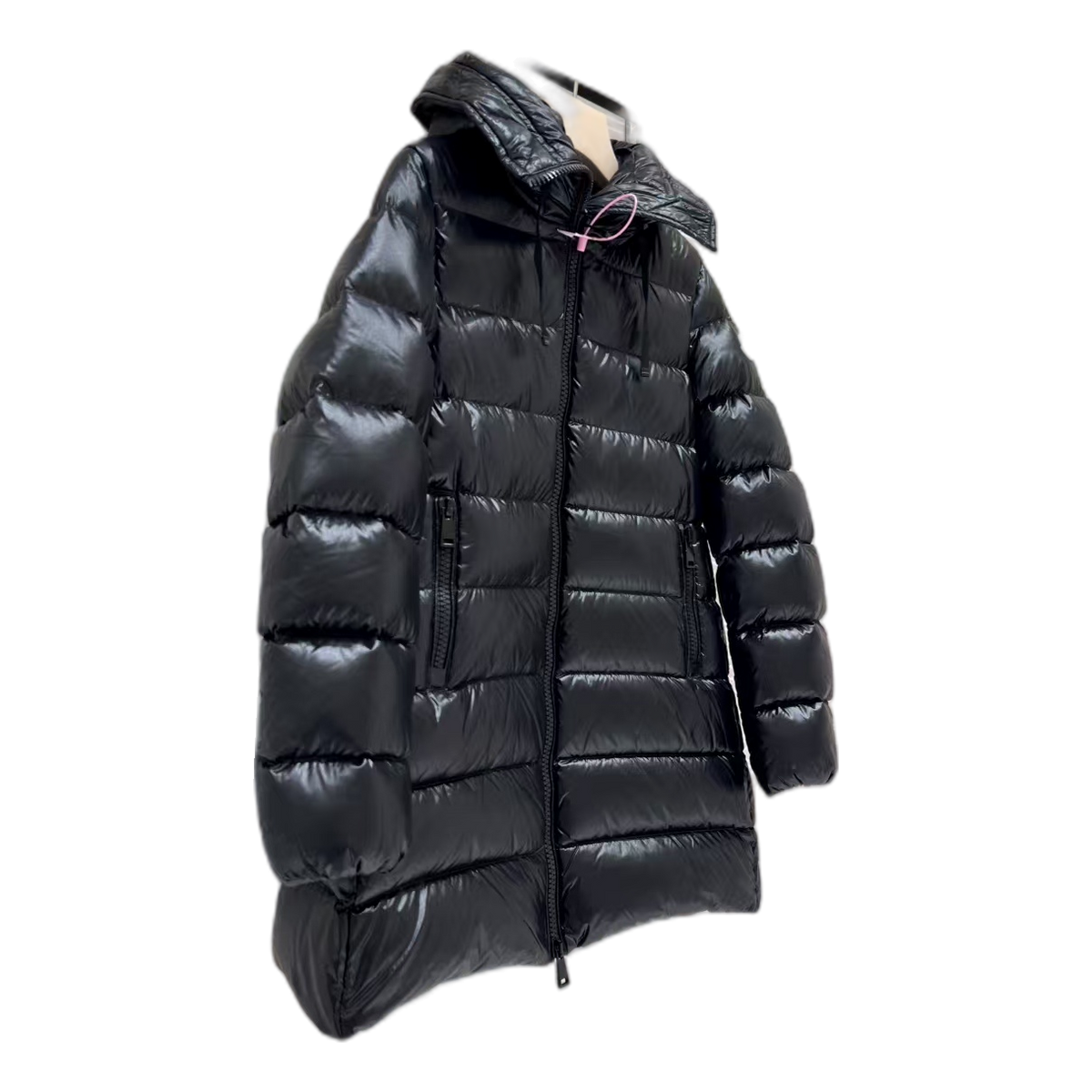 Moncler Suyen Hooded Down Coat in Black
