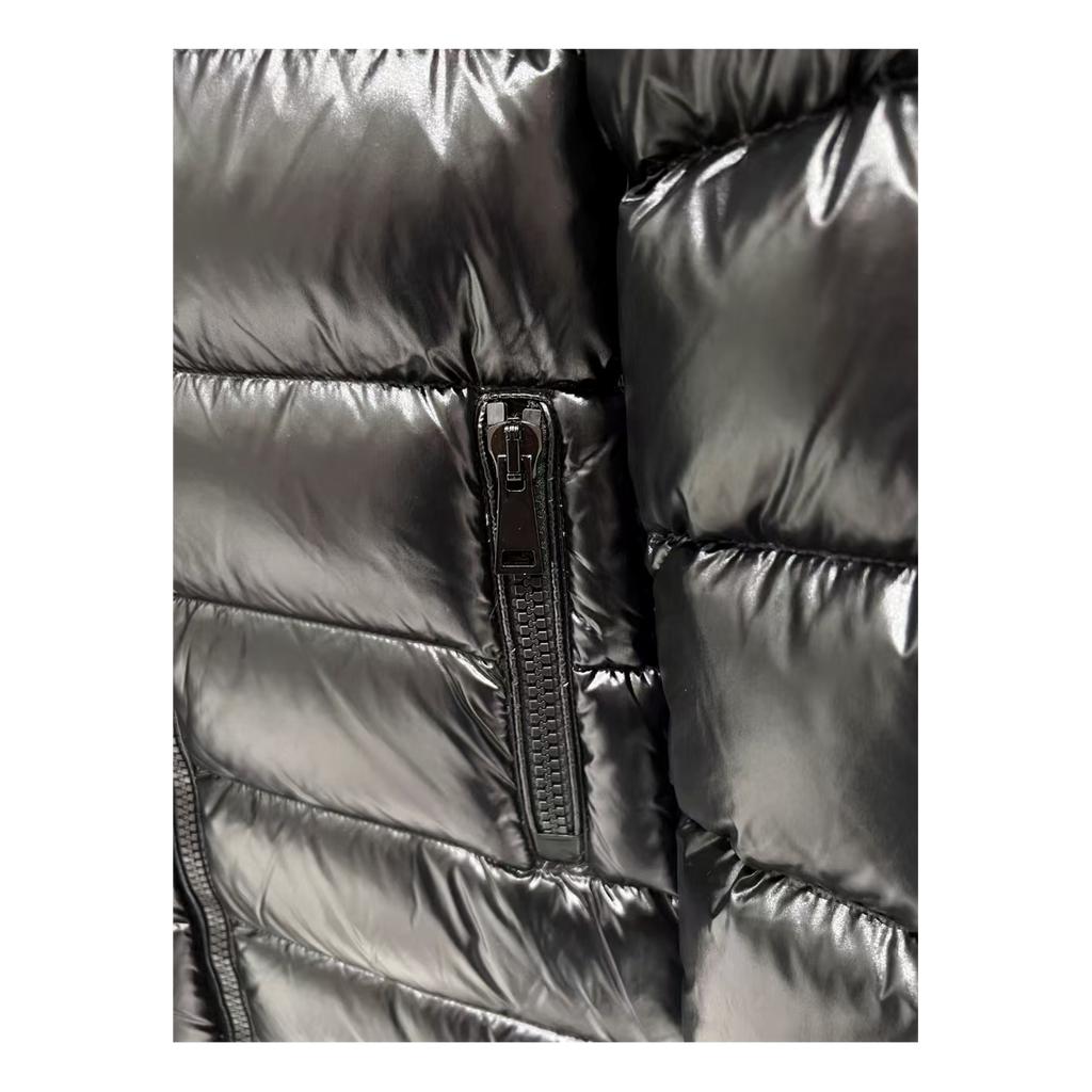 Moncler Suyen Hooded Down Coat in Black