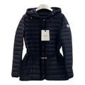 Moncler Oredon Belted Hooded Down Jacket in Black