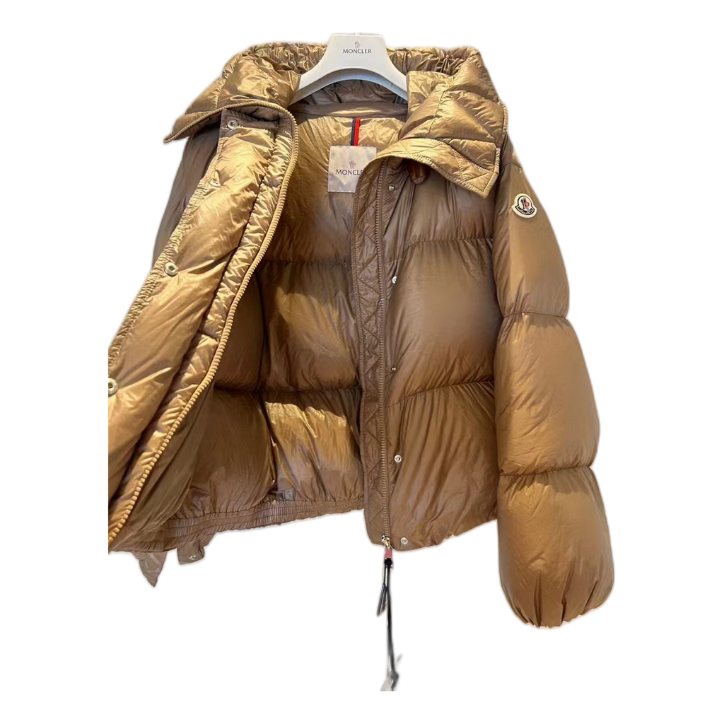 Moncler Borey Hooded Down Puffer Jacket - Bronze