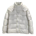 Moncler Matte Hooded Down Jacket with Snap Front
