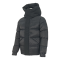 Moncler Tonal-Logo High-Collar Down Jacket in Black