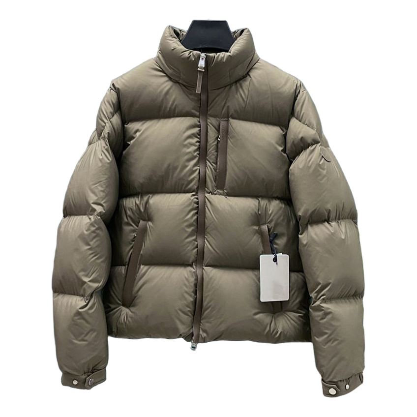 Moncler Wide-Quilt Hooded Down Jacket with Tonal Patch