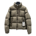 Moncler Wide-Quilt Hooded Down Jacket with Tonal Patch