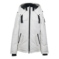 Moose Knuckles Hooded Down Parka with Contrast Pockets