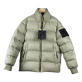 Moose Knuckles Stand-Collar Down Puffer Jacket in Sage Gray
