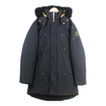 Moose Knuckles Stag Lake Fur-Trim Down Parka in Black with Gold-Tone Hardware