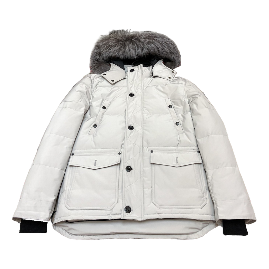 Moose Knuckles Four-Pocket Fur-Trim Hooded Down Jacket