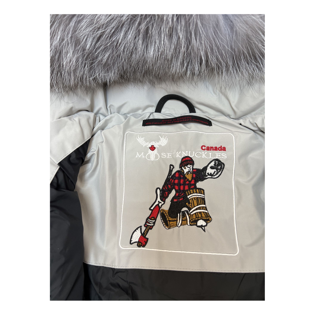 Moose Knuckles Four-Pocket Fur-Trim Hooded Down Jacket