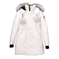 Moose Knuckles Stirling Down Parka with White Fur-Trimmed Hood