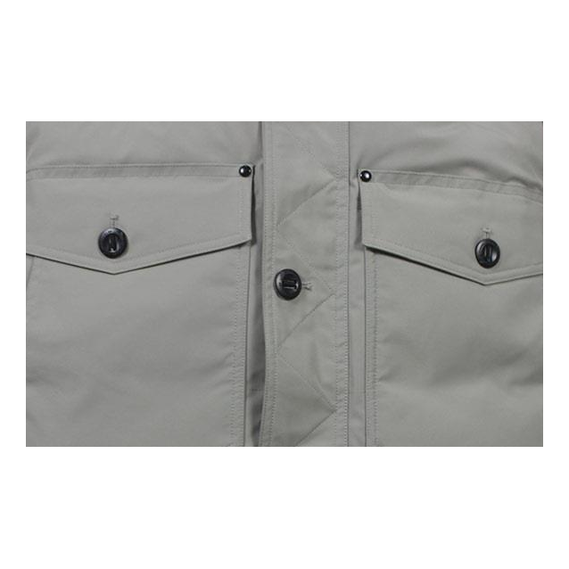 Moose Knuckles Four-Pocket Quilted Down Jacket with Fur-Trimmed Hood