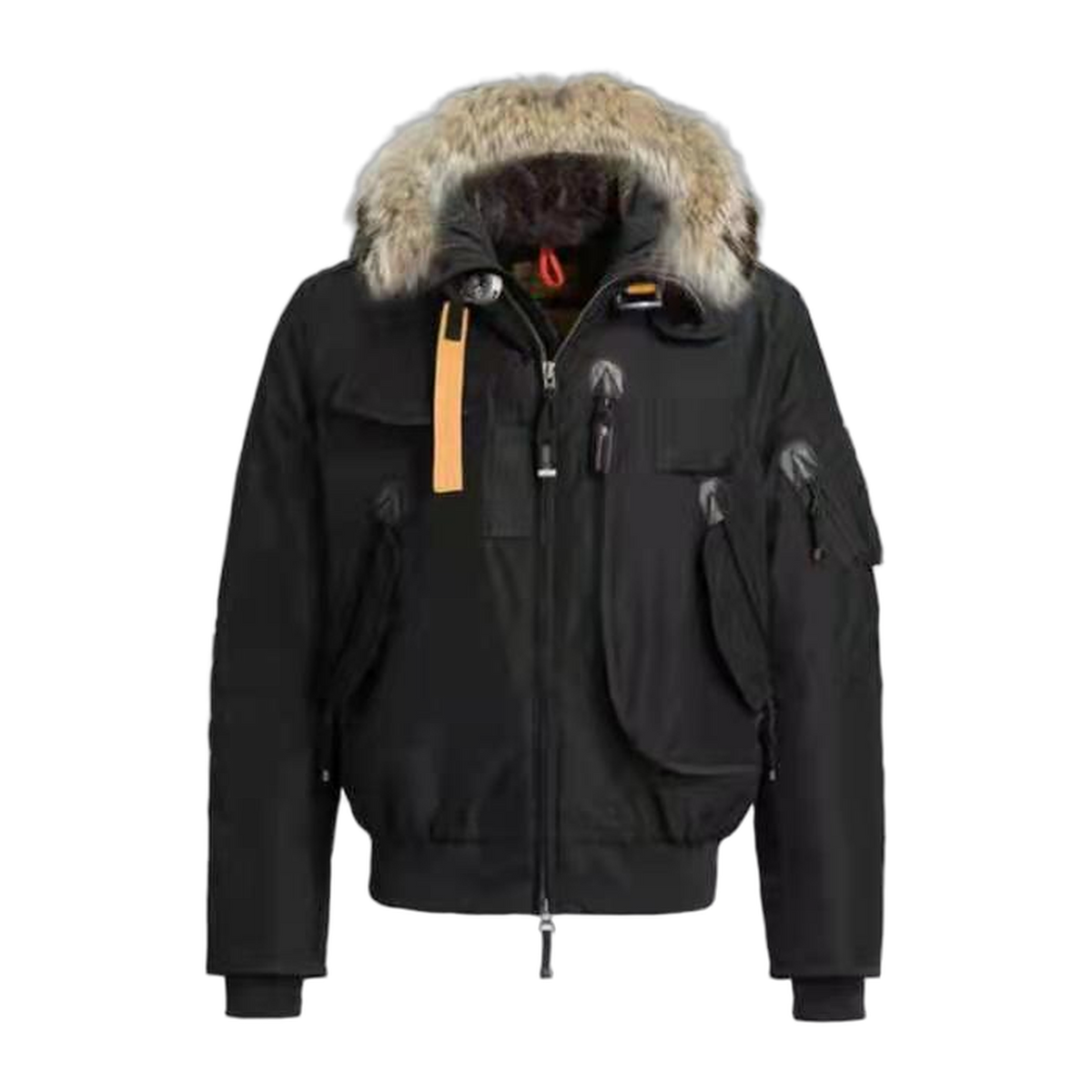 Parajumpers Gobi Down Bomber Jacket with Fur-Trimmed Hood