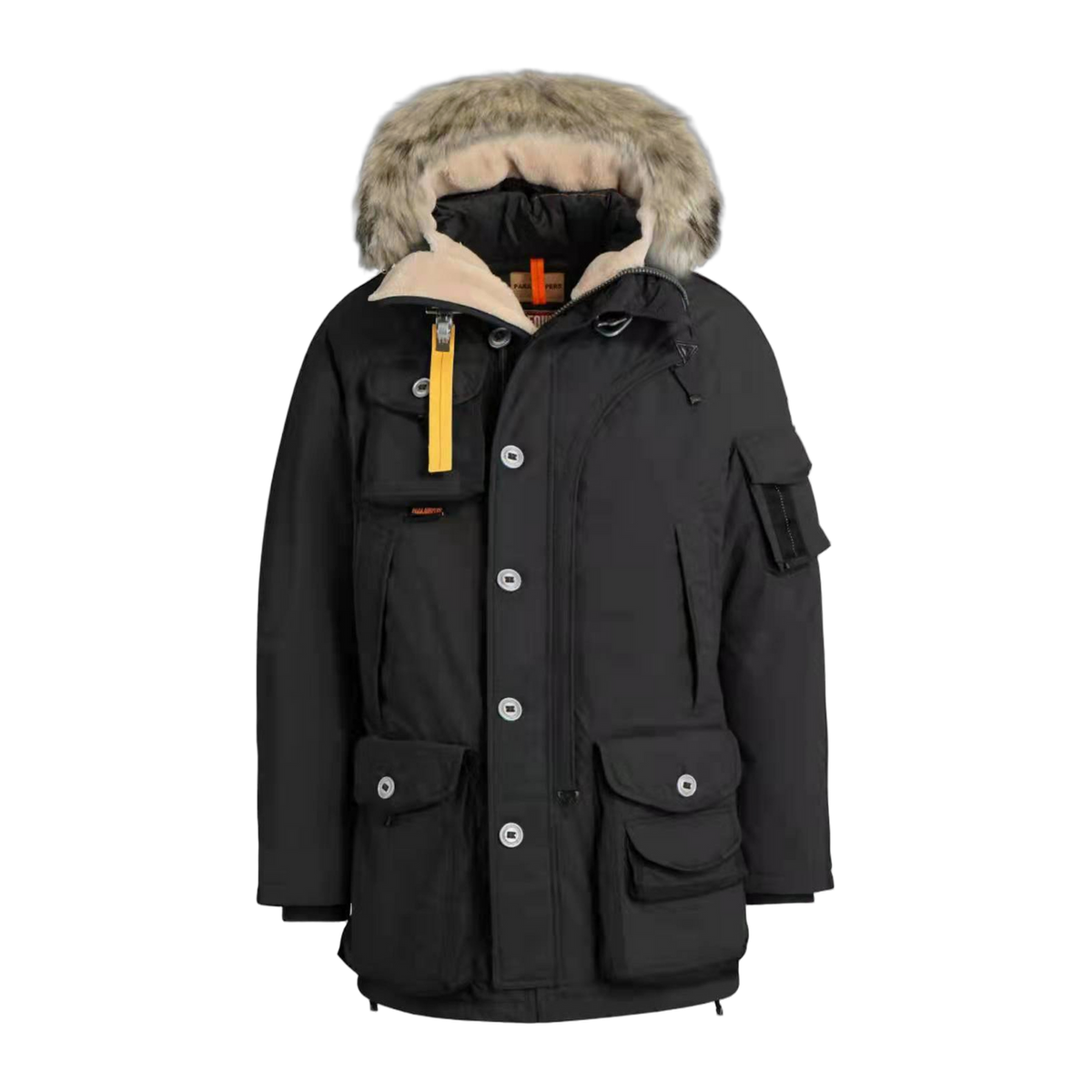 Parajumpers Gobi Down Bomber Jacket with Fur-Trimmed Hood