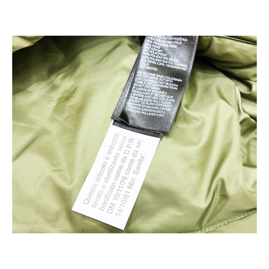 The North Face Fleece-Panel Puffer Jacket with Stand Collar in Olive