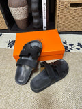 Hermes Men's Kazimir Cutout Slide Sandals