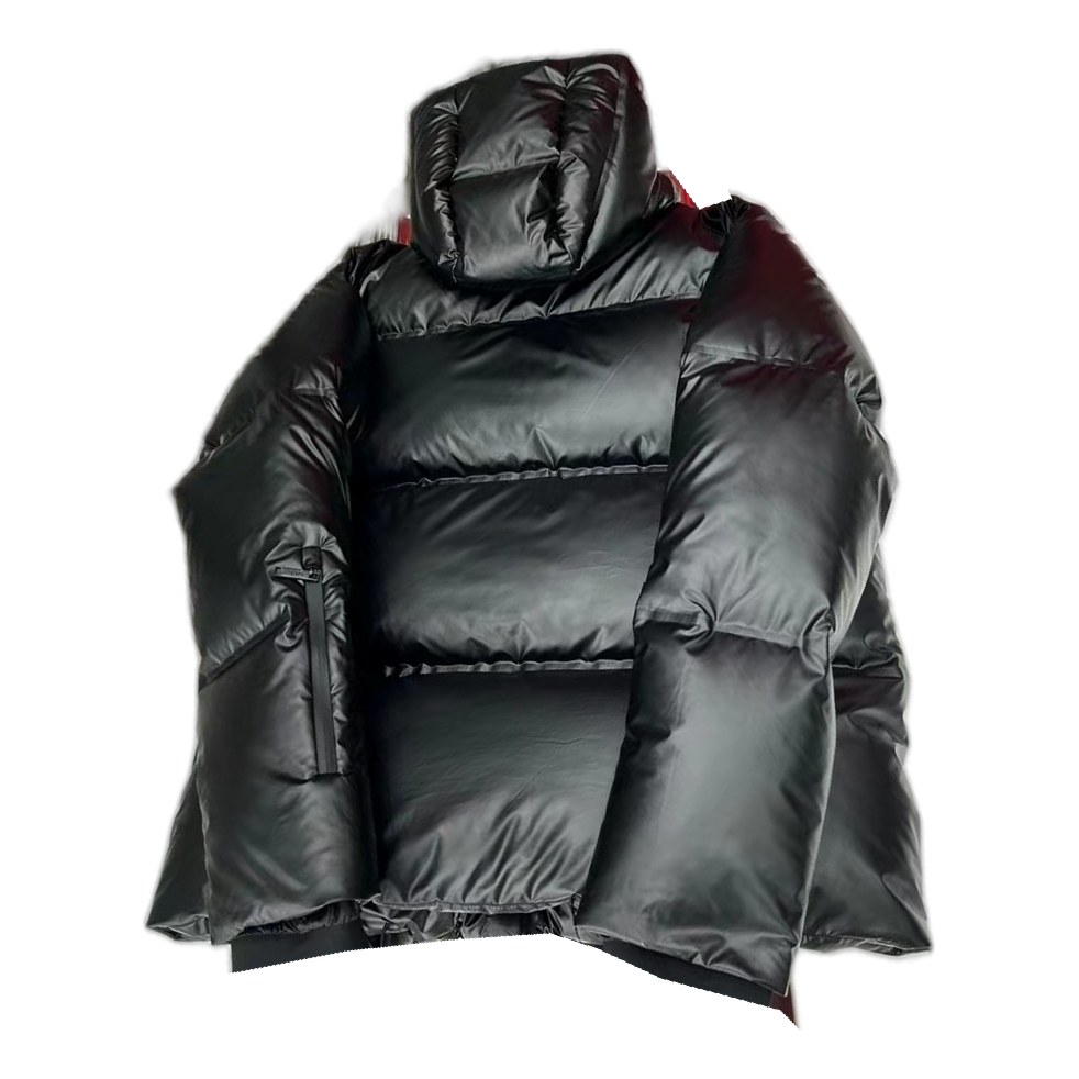 Prada Linea Rossa Hooded Puffer Jacket - Black